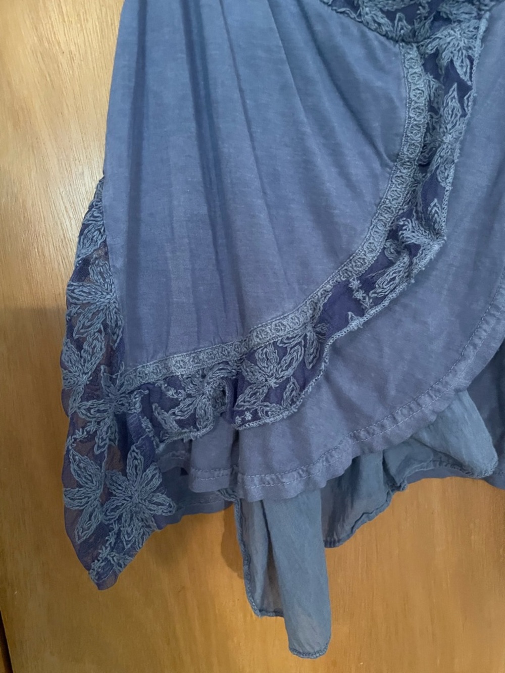 Soho Chick Lace Open Slit Boho Hippie Festival Sleeveless Top Size M - Picture 4 of 8